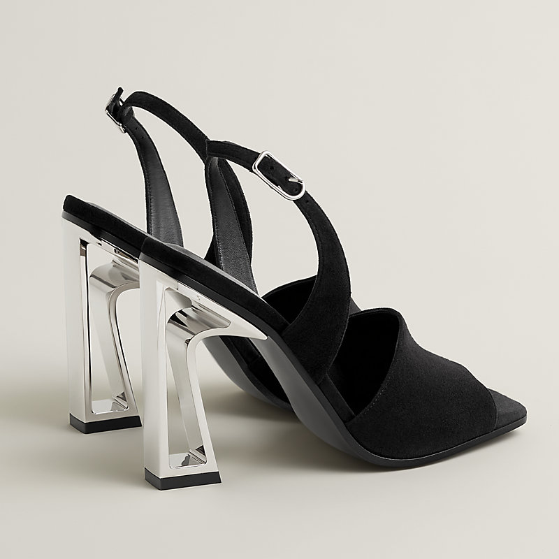新作*HERMES*クリスタル 105 メタリックシルバー サンダル Kristal 105 sandal | Hermès USA